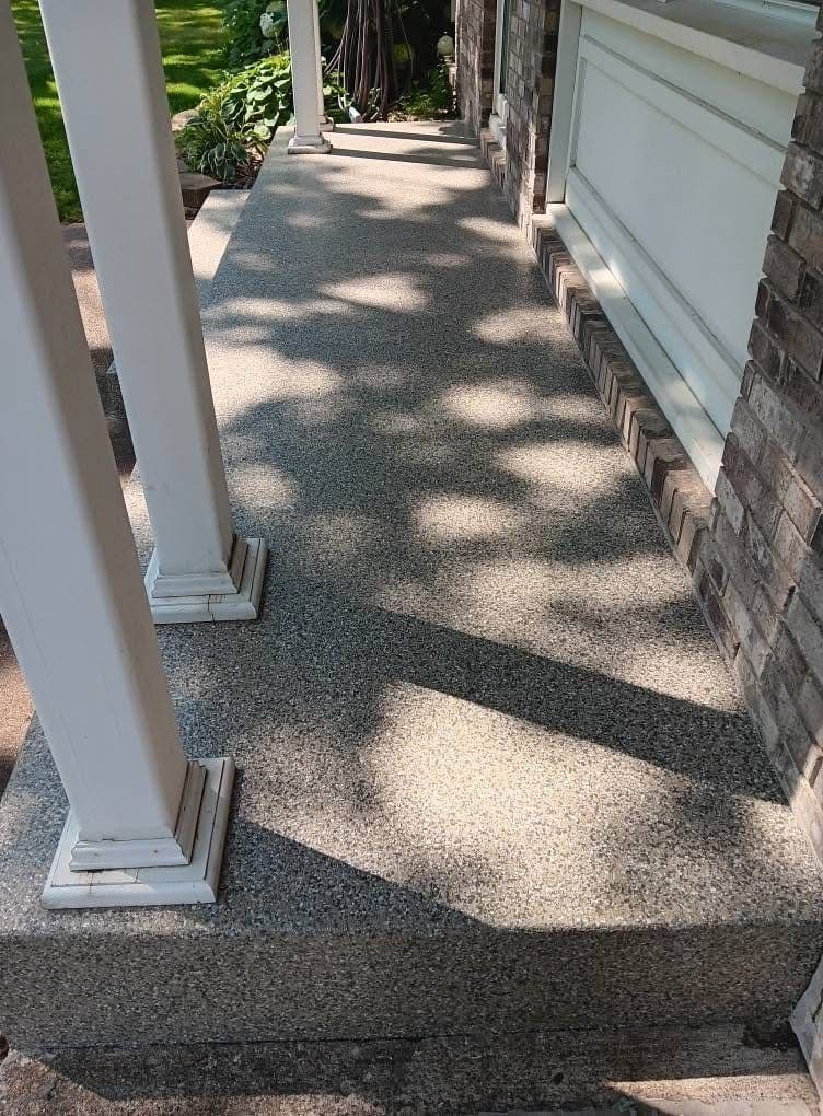 Front Porch Concrete Coating Refresh in Madras