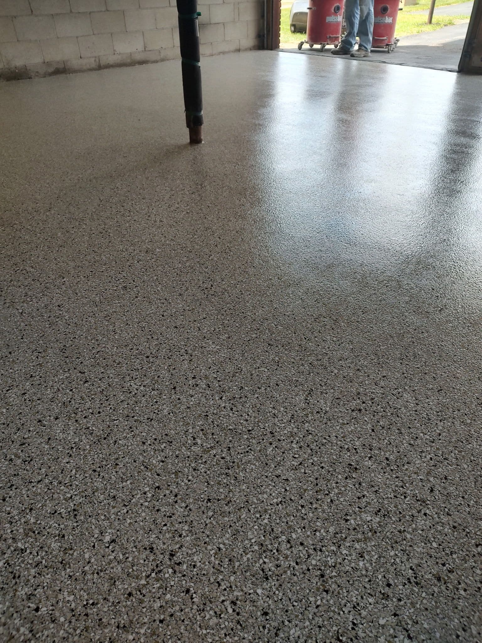 Gallery photos for Cracked Garage Floor Gets a Fresh Coat in St. Joe: Image #2