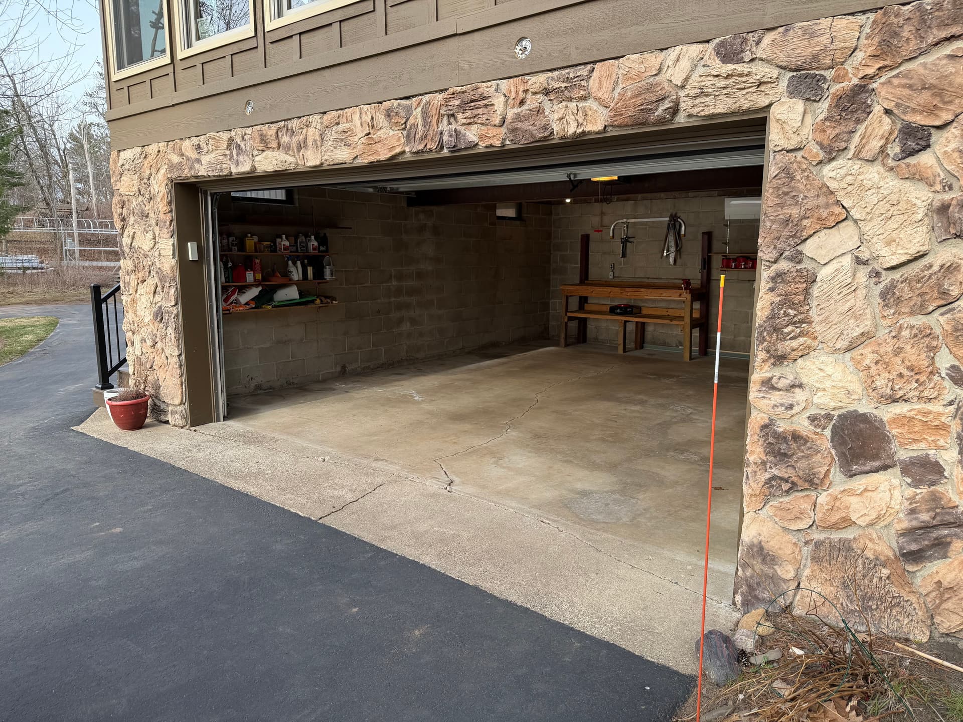 Cracked Concrete Garage Floor Gets a Full Coating Upgrade