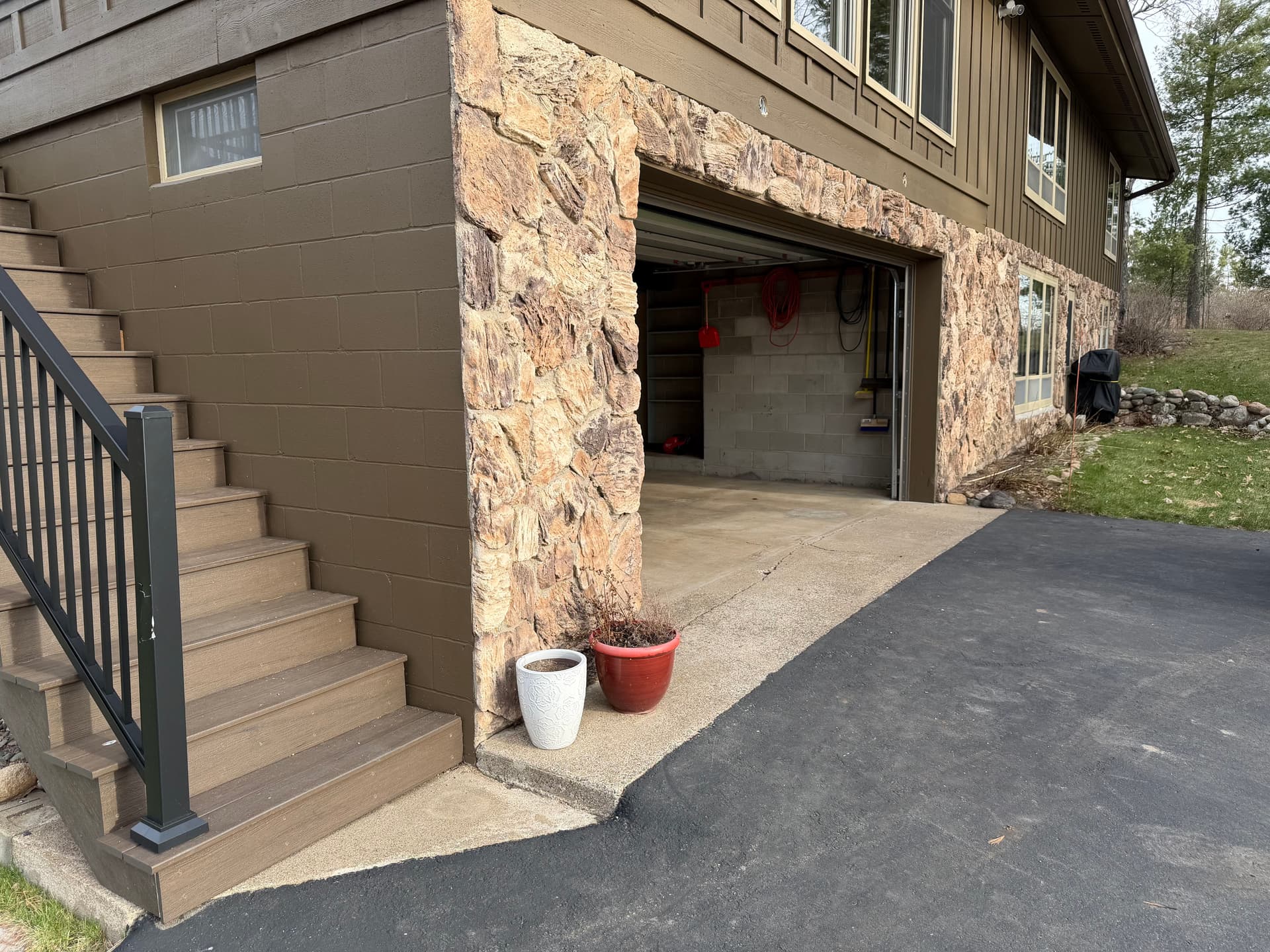 Gallery photos for Cracked Concrete Garage Floor Gets a Full Coating Upgrade: Image #2